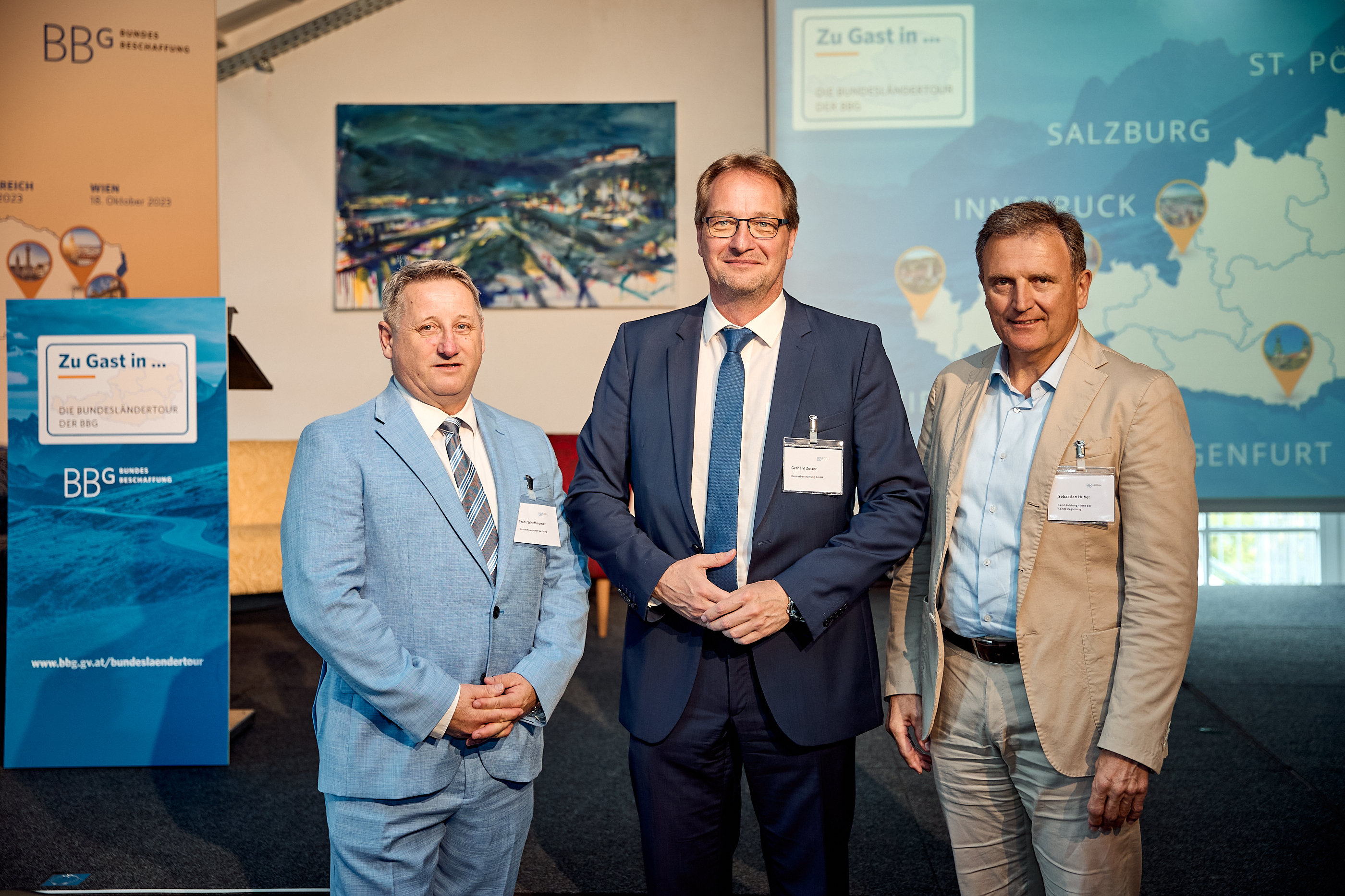 v.l.n.r. Franz Schefbaumer, Gerhard Zotter, Sebastian Huber