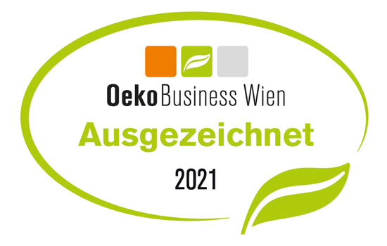 Logo: OekoBusiness Wien Ausgezeichnet 2021