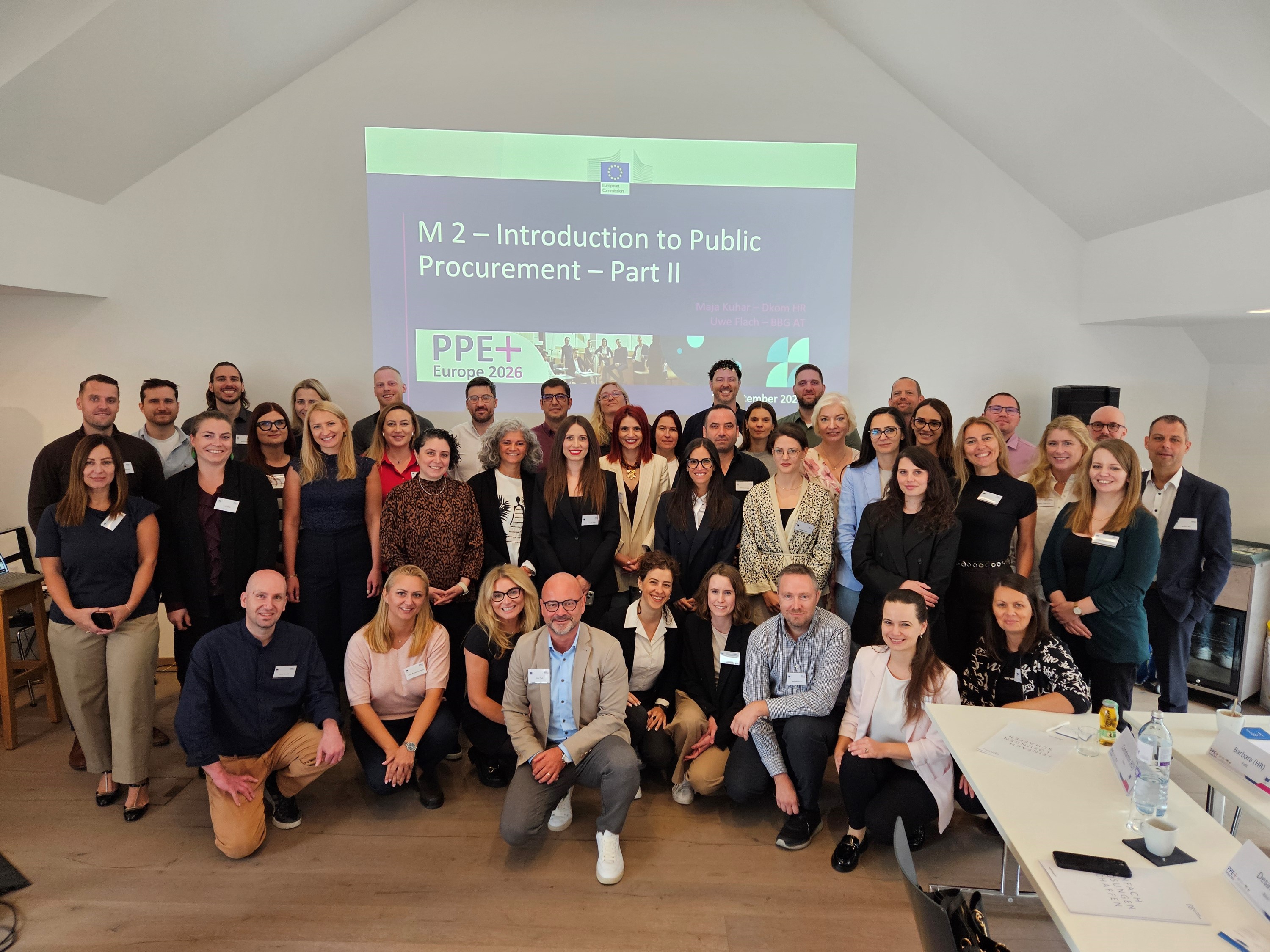PPE+ 2026 Kick Off Gruppenfoto der Schulungsteilnehmerinnen und -teilnehmer