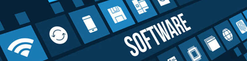 Digitale Symbole auf einem Bildschirm