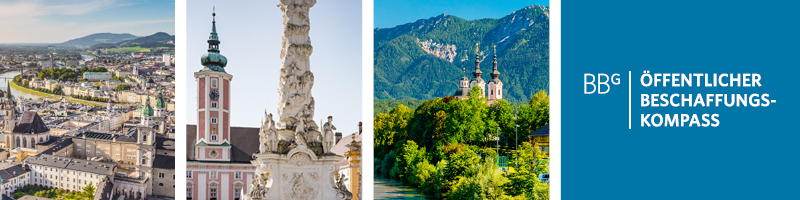 ÖBK2027_Web Header_800x200 px Logo der Veranstaltung und je ein Bild von Salzburg, St. Pölten und Villach