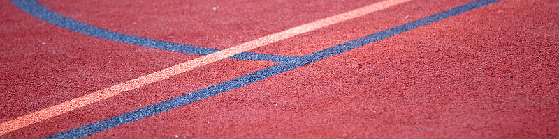 Der Boden eines Sportplatz