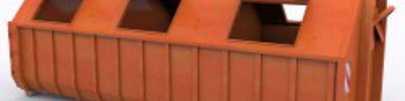 AdobeStock_147673282 Abrollcontainer Geschlossen mit Klappdeckel